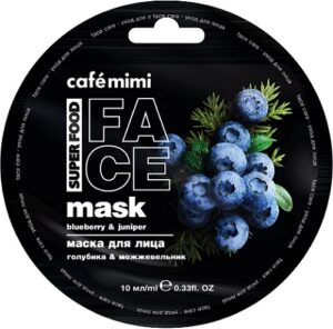 Cafe Mimi маска для лица Голубика и Можжевельник 10мл