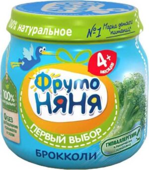 Фруто Няня пюре Брокколи 4+ банка 80мл