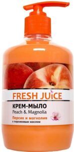 Fresh Juice крем-мыло Персик и магнолия с дозатором 460мл