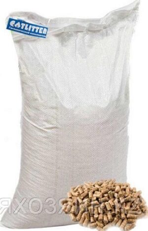 Сибирская Кошка наполнитель Catlitter Древесный 20кг