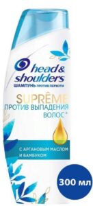 HEAD&SHOULDERS Шампунь против выпадения волос Supreme Масло Арганы и Бамбук 300мл