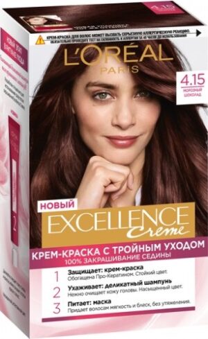 Loreal Paris Excellence Creme краска-уход с Тройным уходом №4.15 Морозный шоколад 192мл