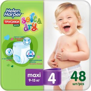 Helen Harper трусики Детские Soft&Dry Maxi №4 (9-15кг) 48шт