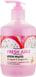 Fresh Juice Крем-мыло с Маслом Макадамии Франжипани и Драконов Фрукт с дозатором 460мл
