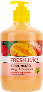 Fresh Juice Крем-мыло Манго и Карамбола с маслом Камелии с дозатором 460мл