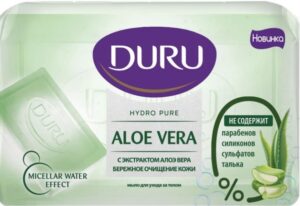 Туалетное мыло DURU Hydro Pure с экстрактом Алоэ вера 110гр