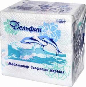 КАРИНА Салфетки Дельфин Белые с рисунком 75шт