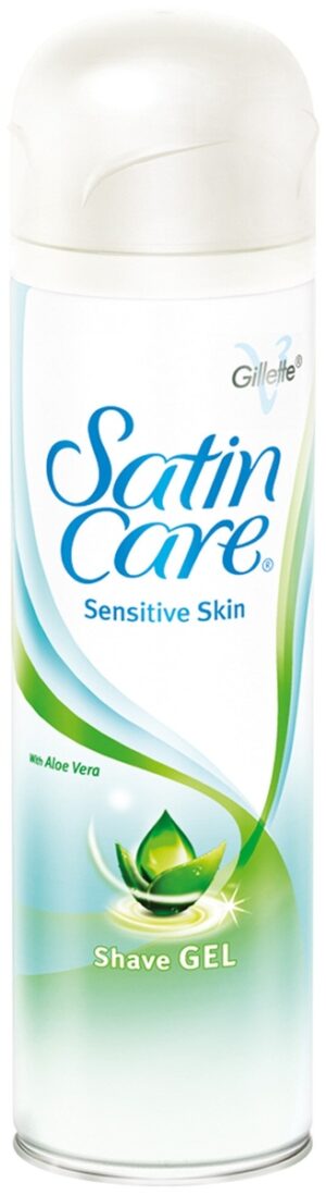 Gillette Satin Care Sensitive Skin Гель для бритья с экстрактом Алоэ вера 200мл