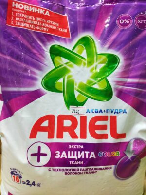 ARIEL Порошок стиральный авт Extra Защита ткани Color 2.4кг