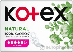 Kotex Прокладки Natural Super 7шт