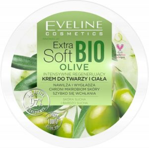 Eveline Cosmetics крем для лица и тела Extra Soft Bio Интенсивно регенерирующий с маслом Оливы 200мл