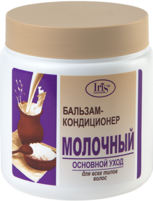 IRIS Cosmetic Бальзам-кондиционер для волос Основной уход Молочный 500мл
