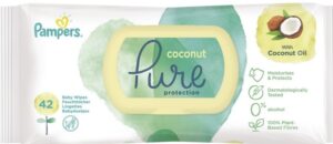PAMPERS Детские влажные салфетки Pure Protection Coconut 42шт