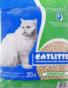 Сибирская Кошка наполнитель Catlitter Древесный 20л