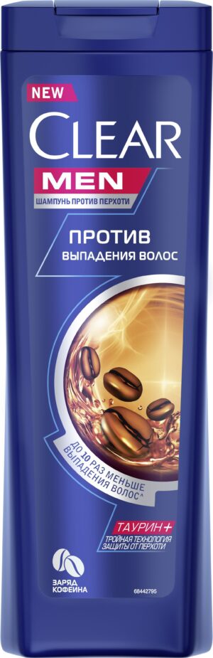 Clear Men Шампунь Против выпадения волос Заряд кофеина 180мл