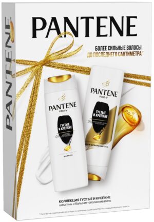 Подарочный набор PANTENE Густые и Крепкие 250мл и 200мл