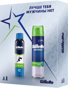 Подарочный набор Gillette Series гель для бритья+Gillette дезодорант спрей