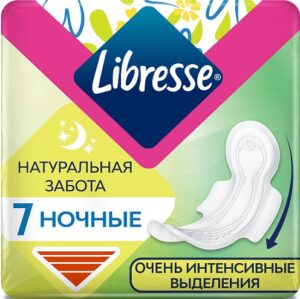 Libresse Гигиенические прокладки Natural Care Night+ 7шт
