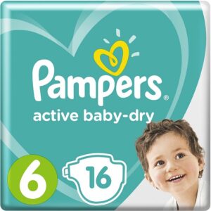 PAMPERS Подгузники Active Baby Extra Large №6 (13-18кг) 16шт
