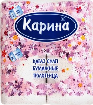 КАРИНА Полотенца бумажные 2х слойные 2шт