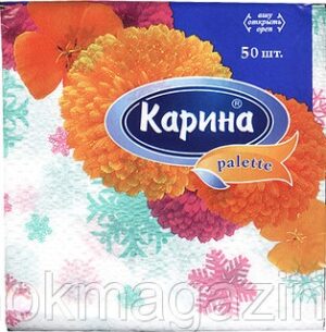КАРИНА Салфетки с рисунком 50шт