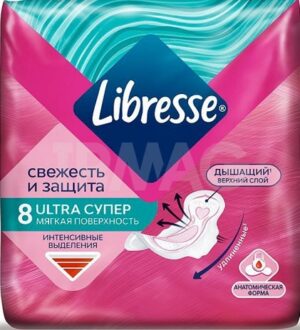 Libresse Гигиенические прокладки V-Protection Ultra Long+ 8шт