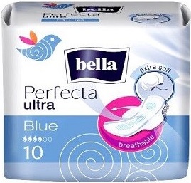 Bella Гигиенические прокладки Perfecta Ultra Blue Белая Лилия 10шт