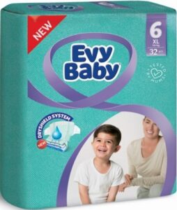Evy Baby Подгузники XL 16+кг №6+ 32шт