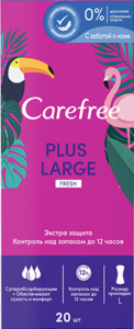 Carefree ежедневные прокладки Plus Large Fresh с ароматом Свежести 20шт