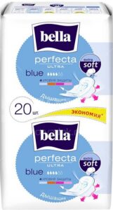 Bella Гигиенические прокладки Perfecta Ultra Blue Белая Лилия 2Х10шт