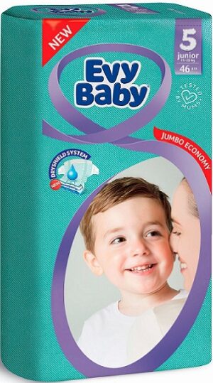 Evy Baby Подгузники Junior Jumbo 11-25кг №5 46шт