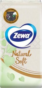 Zewa Носовые платочки Natural Soft 4х слойные 10шт
