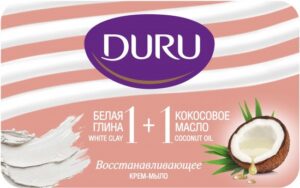 Туалетное мыло DURU Обновляющее Белая глина и Масло кокоса 80гр