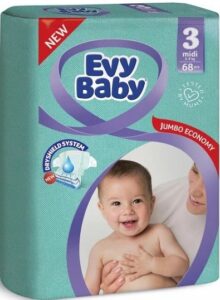 Evy Baby Подгузники Midi Jumbo 5-9кг №3 68шт