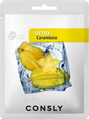 Consly тканевая маска для лица Detox Carambola 20мл