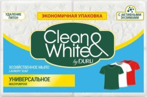 DURU Хозяйственное мыло Clean&White Универсальное 2х120гр