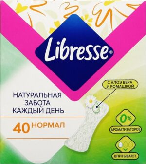 Libresse Ежедневные Прокладки Natural Care Regular 40шт