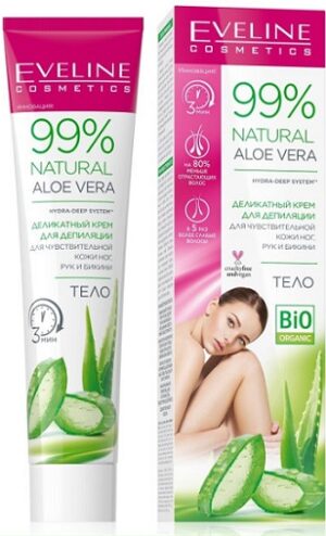 Eveline Cosmetics крем-депилятор Деликатный Алоэ вера 125мл