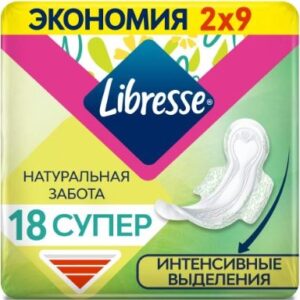 Libresse Гигиенические Прокладки Natural Care Ultra Super 18шт