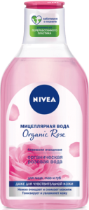 Nivea Мицеллярная вода Органическая Розовая для чувствительной кожи 400мл