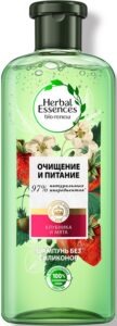 Herbal Essences шампунь Очищение и Питание Белая клубника и Сладкая мята 400мл