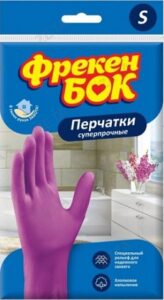 Фрекен Бок перчатки S резиновые Суперпрочные 1шт