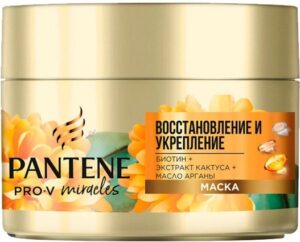 PANTENE маска для волос Восстановление и Укрепление Биотин+экстракт Кактуса 160мл