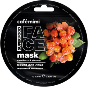 Cafe Mimi маска для лица Морошка и Женьшень 10мл