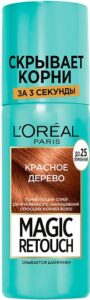Loreal Paris спрей для закрашивания отросших корней волос Magic Retouch Красное дерево 75мл