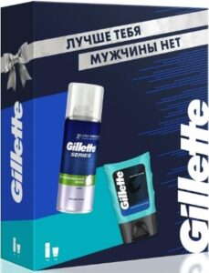Подарочный набор Gillette пена для бритья 100мл+ Гель после бритья 75мл
