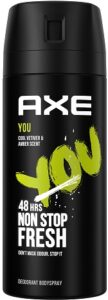 Axe спрей You Cool Vetiver&Amber Scent 150мл
