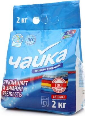 Чайка порошок стиральный Авт. Яркий цвет и Зимняя свежесть 2кг