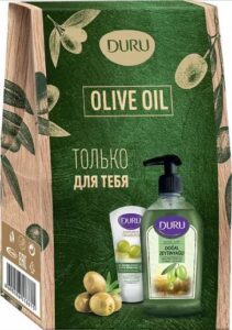 Подарочный набор Duru Olive Oil Только для тебя Жидкое мыло и Крем-флюид для рук