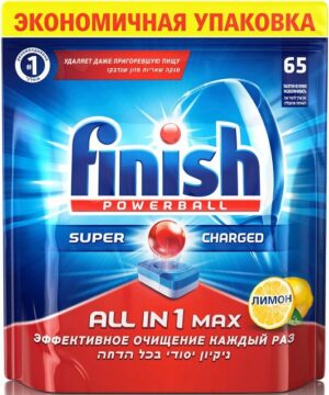 Finish Таблетки для Посудомоечных Машин Лимон 65шт